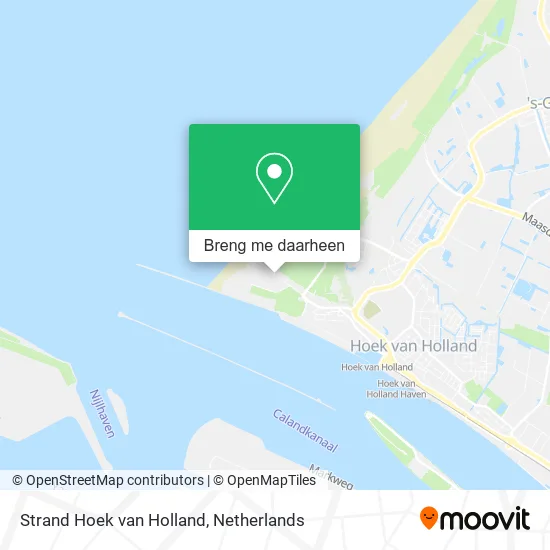 Strand Hoek van Holland kaart