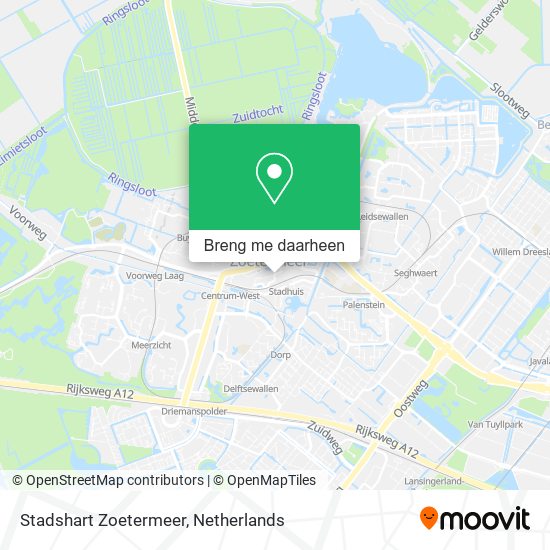 Stadshart Zoetermeer kaart