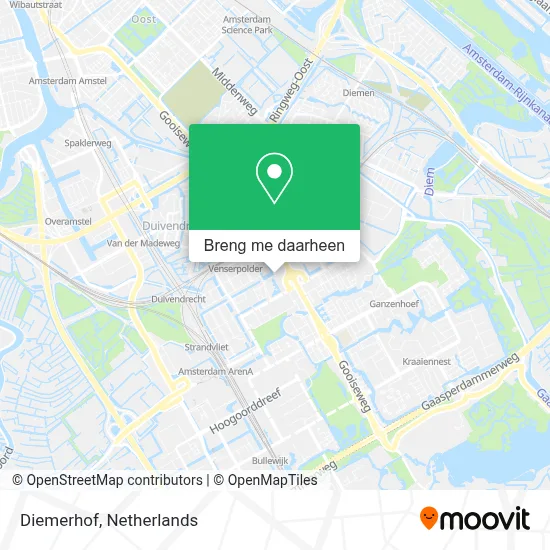 Diemerhof kaart