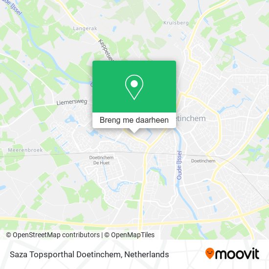 Saza Topsporthal Doetinchem kaart