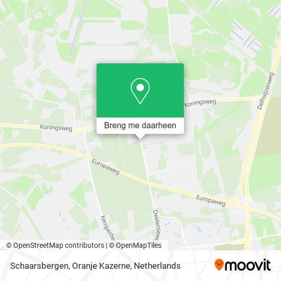 Schaarsbergen, Oranje Kazerne kaart