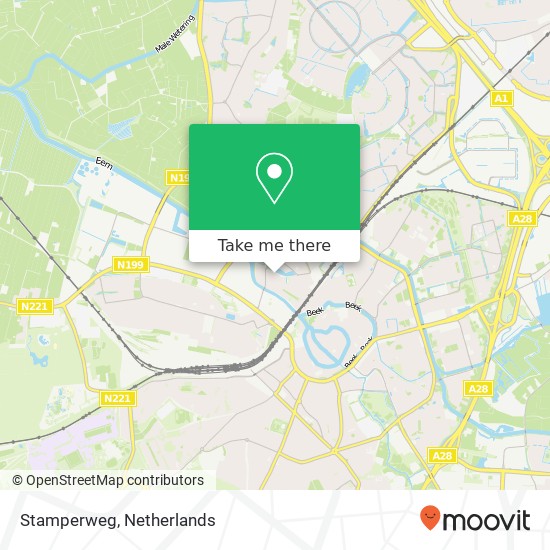 Stamperweg kaart