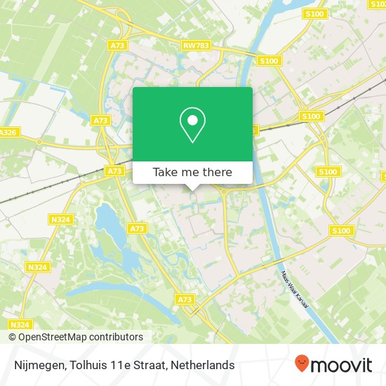 Nijmegen, Tolhuis 11e Straat kaart