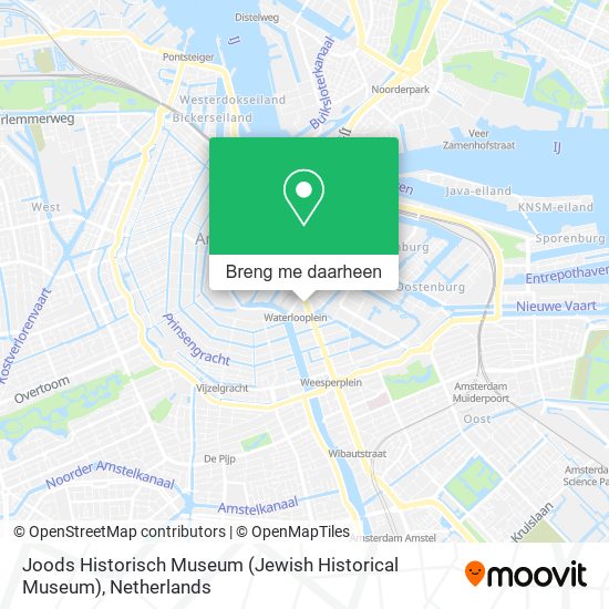 Joods Historisch Museum (Jewish Historical Museum) kaart