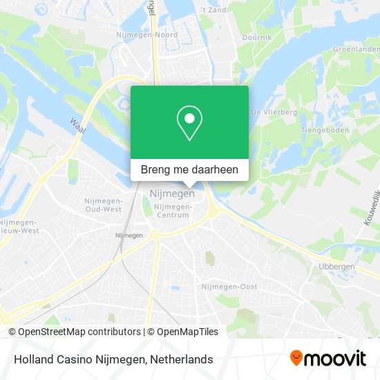 Holland Casino Nijmegen kaart