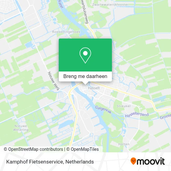 Kamphof Fietsenservice kaart