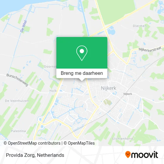 Provida Zorg kaart
