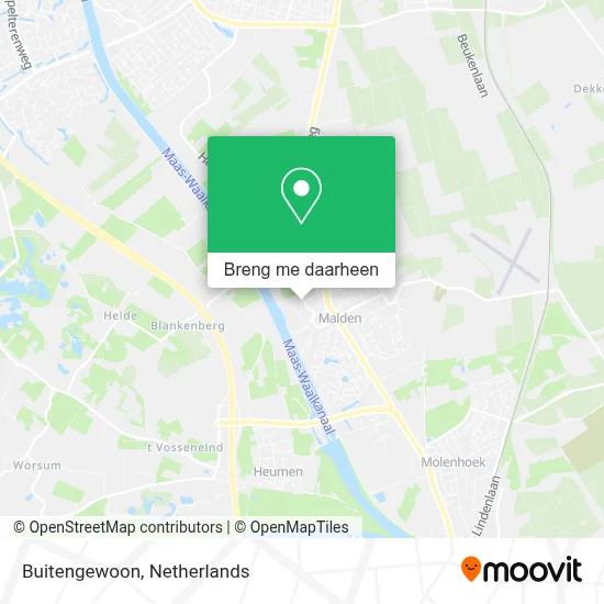 Buitengewoon kaart