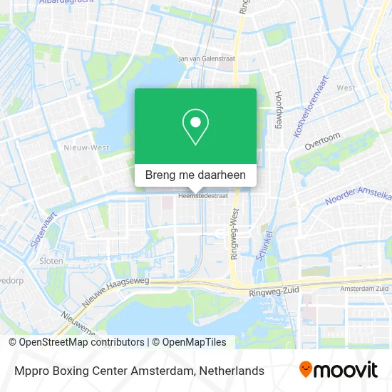 Mppro Boxing Center Amsterdam kaart