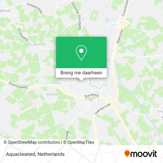 Aquacleaned kaart