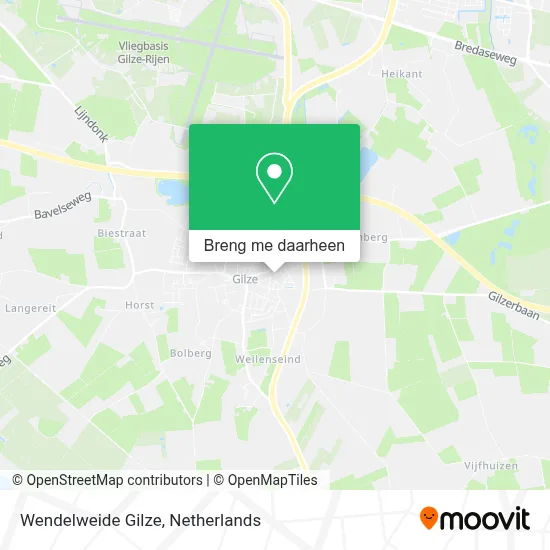 Wendelweide Gilze kaart