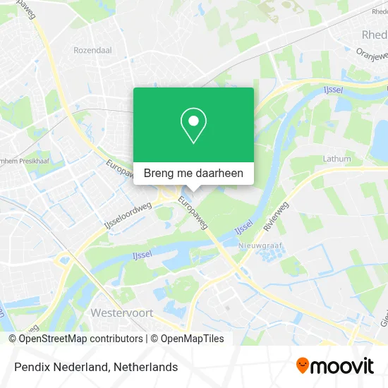 Pendix Nederland kaart