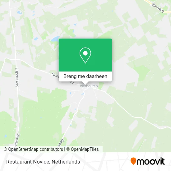 Restaurant Novice kaart
