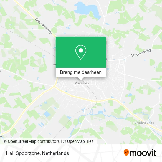 Hall Spoorzone kaart