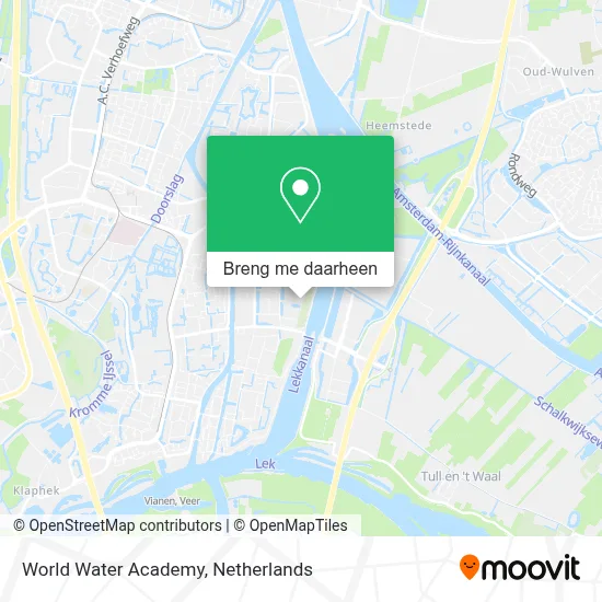 World Water Academy kaart