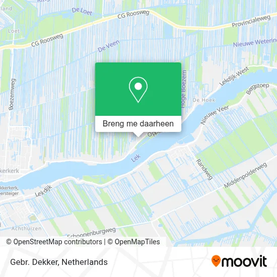 Gebr. Dekker kaart
