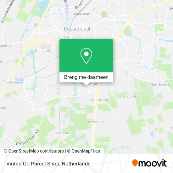 Vinted Go Parcel Shop kaart