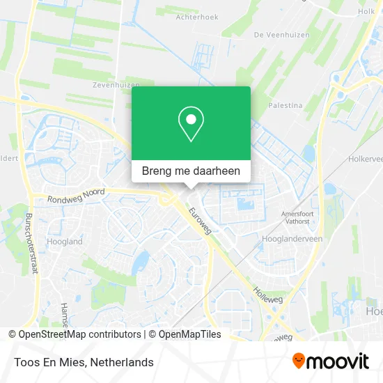 Toos En Mies kaart