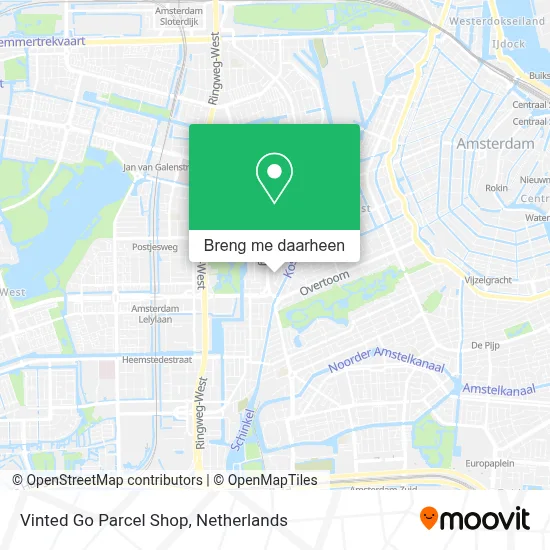 Vinted Go Parcel Shop kaart