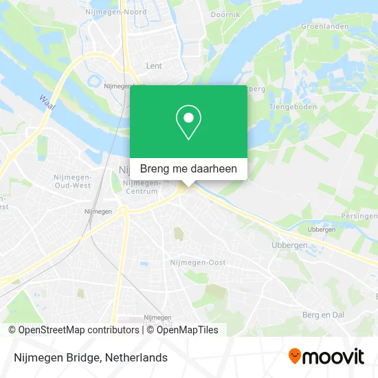 Nijmegen Bridge kaart