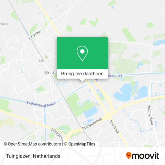 Tuinglazen kaart