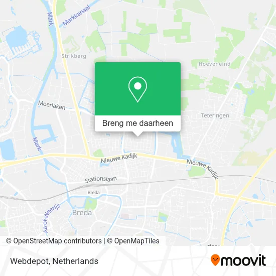 Webdepot kaart
