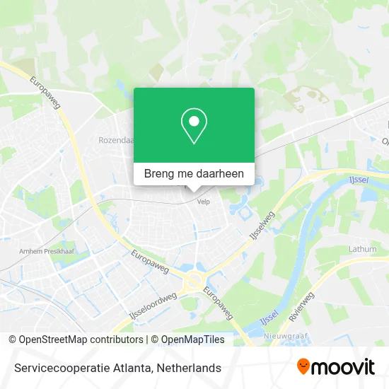 Servicecooperatie Atlanta kaart