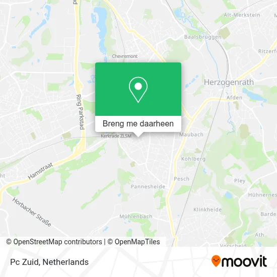 Pc Zuid kaart