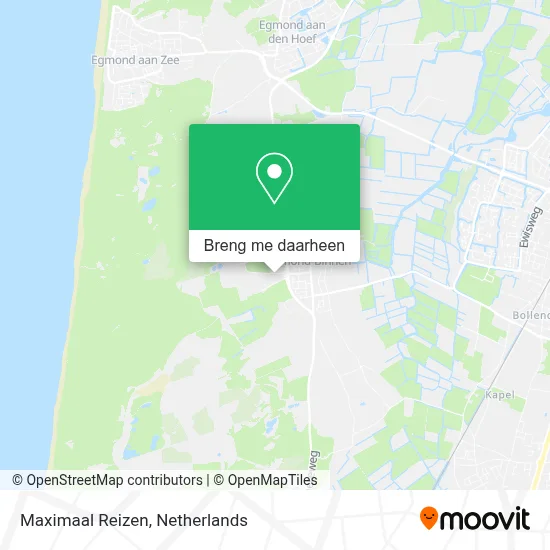 Maximaal Reizen kaart