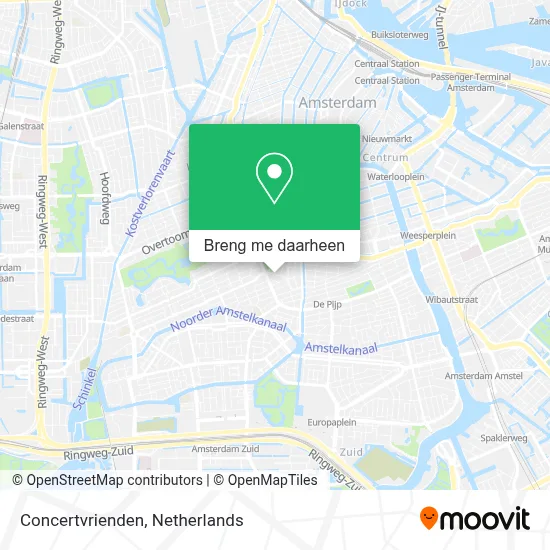 Concertvrienden kaart