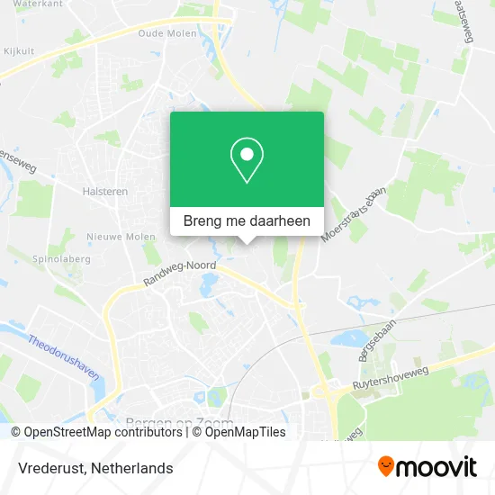 Vrederust kaart