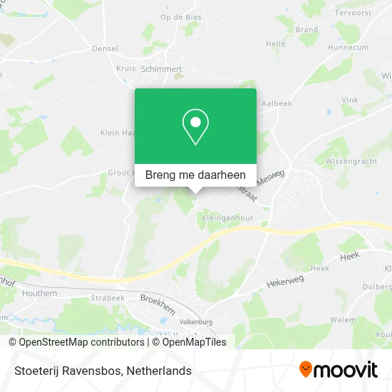 Stoeterij Ravensbos kaart