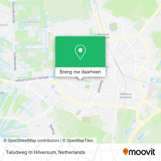Taludweg In Hilversum kaart