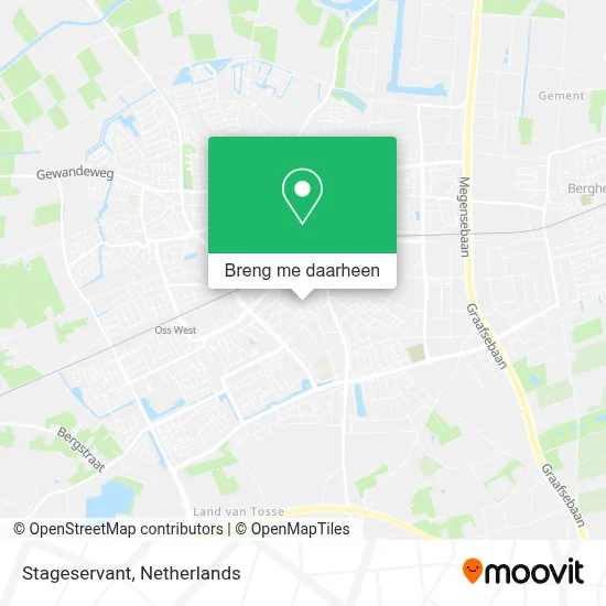 Stageservant kaart