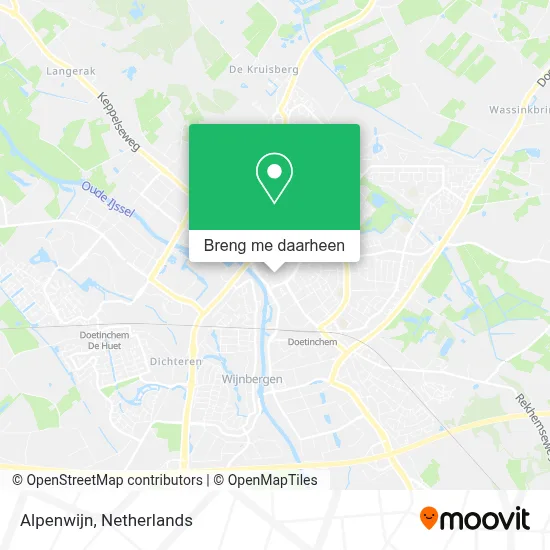 Alpenwijn kaart