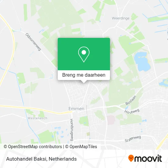 Autohandel Baksi kaart