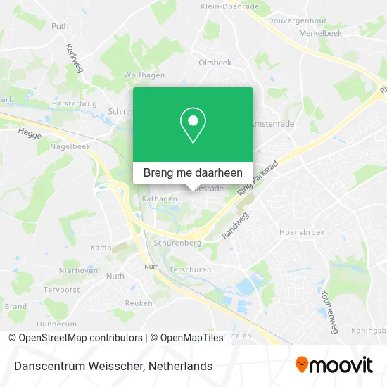 Danscentrum Weisscher kaart