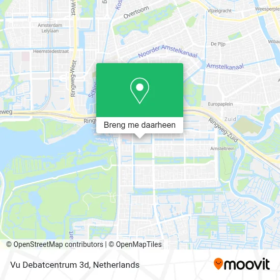 Vu Debatcentrum 3d kaart
