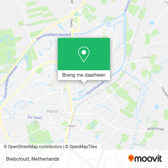 Biebcloud kaart