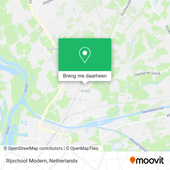 Rijschool Modern kaart