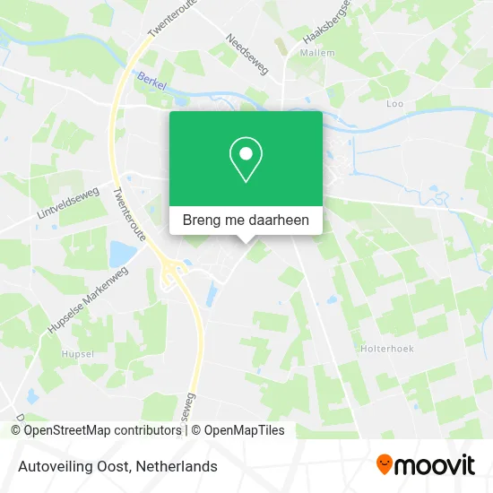 Autoveiling Oost kaart