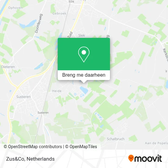 Zus&Co kaart