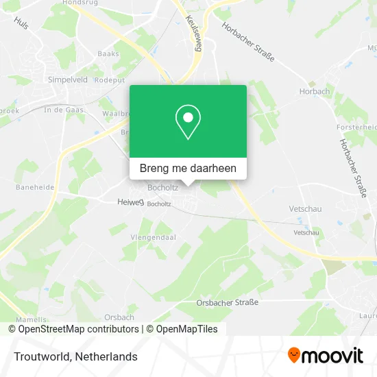 Troutworld kaart