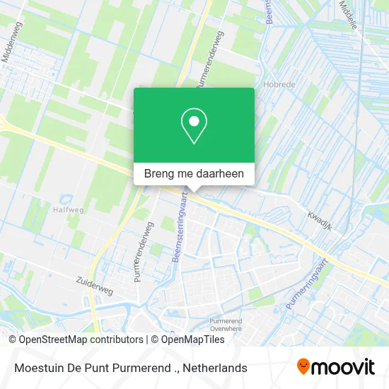 Moestuin  De Punt Purmerend . kaart