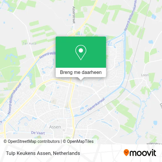 Tulp Keukens Assen kaart