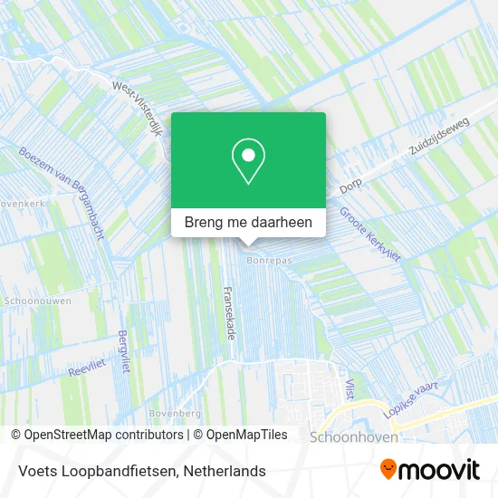 Voets Loopbandfietsen kaart