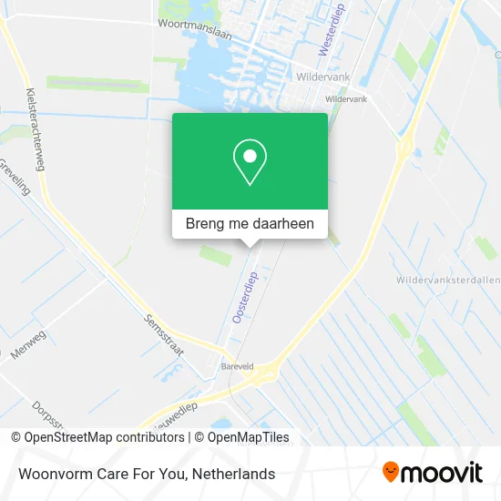 Woonvorm Care For You kaart