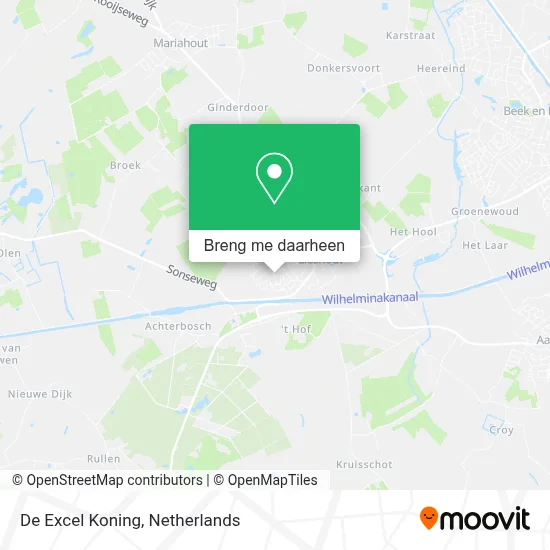 De Excel Koning kaart
