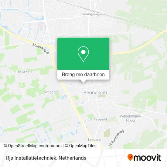 Rjs Installatietechniek kaart