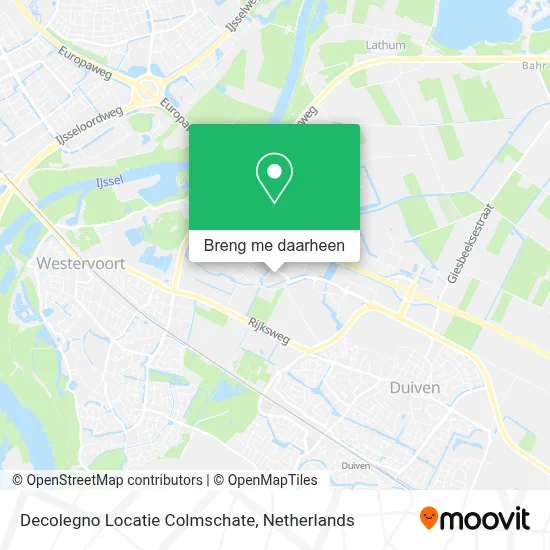 Decolegno Locatie Colmschate kaart